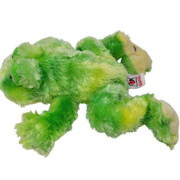 Ganz Webkinz Fuzzy Green TIE DYE FROG Plush Stuffed Animal Toy 12" HM 162 - Picture 5 of 10